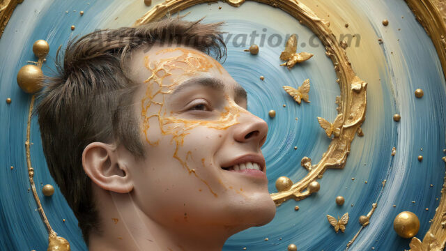 AI-generated abstract art images, featuring sexy, handsome, shirtless men, boys, lads, controlling colorful liquid water. A full-body photograph of a handsome young man with a strong muscular physique, and beautiful eyes. He starts to create a powerful and dynamic swirling vortex of rainbow colored liquid water. The vibrant and colorful water erupts and cascades forward. The fluid is dynamic, multiplying rapidly, and begins to dance in the air. The man, with a playful smile, interacts with the swirling fluids, his hands reaching out to manipulate the circular motion. The scene has a surreal, otherworldly feel, with a dreamlike atmosphere created by volumetric lighting, dramatic shadows, and an impossible color palette.