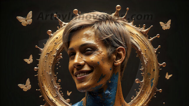 AI-generated abstract art images, featuring sexy, handsome, shirtless men, boys, lads, controlling colorful liquid water. A full-body photograph of a handsome young man with a strong muscular physique, and beautiful eyes. He starts to create a powerful and dynamic swirling vortex of rainbow colored liquid water. The vibrant and colorful water erupts and cascades forward. The fluid is dynamic, multiplying rapidly, and begins to dance in the air. The man, with a playful smile, interacts with the swirling fluids, his hands reaching out to manipulate the circular motion. The scene has a surreal, otherworldly feel, with a dreamlike atmosphere created by volumetric lighting, dramatic shadows, and an impossible color palette.