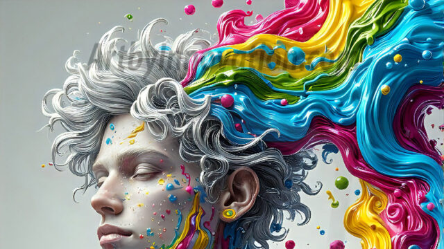 AI-generated abstract art images, featuring sexy, handsome, shirtless men, boys, lads, controlling colorful liquid water. A full-body photograph of a handsome young man with a strong muscular physique, and beautiful eyes. He starts to create a powerful and dynamic swirling vortex of rainbow colored liquid water. The vibrant and colorful water erupts and cascades forward. The fluid is dynamic, multiplying rapidly, and begins to dance in the air. The man, with a playful smile, interacts with the swirling fluids, his hands reaching out to manipulate the circular motion. The scene has a surreal, otherworldly feel, with a dreamlike atmosphere created by volumetric lighting, dramatic shadows, and an impossible color palette.