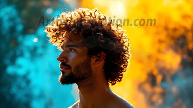 AI-generated abstract art images, featuring sexy, handsome, shirtless men, boys, lads, controlling colorful liquid water. A full-body photograph of a handsome young man with a strong muscular physique, and beautiful eyes. He starts to create a powerful and dynamic swirling vortex of rainbow colored liquid water. The vibrant and colorful water erupts and cascades forward. The fluid is dynamic, multiplying rapidly, and begins to dance in the air. The man, with a playful smile, interacts with the swirling fluids, his hands reaching out to manipulate the circular motion. The scene has a surreal, otherworldly feel, with a dreamlike atmosphere created by volumetric lighting, dramatic shadows, and an impossible color palette.