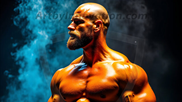 AI-generated abstract art images, featuring sexy, handsome, shirtless men, boys, lads, controlling colorful liquid water. A full-body photograph of a handsome young man with a strong muscular physique, and beautiful eyes. He starts to create a powerful and dynamic swirling vortex of rainbow colored liquid water. The vibrant and colorful water erupts and cascades forward. The fluid is dynamic, multiplying rapidly, and begins to dance in the air. The man, with a playful smile, interacts with the swirling fluids, his hands reaching out to manipulate the circular motion. The scene has a surreal, otherworldly feel, with a dreamlike atmosphere created by volumetric lighting, dramatic shadows, and an impossible color palette.