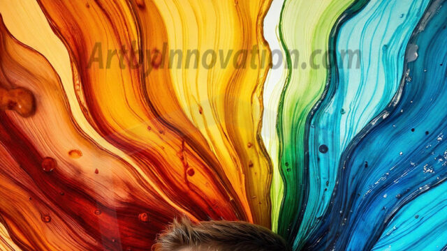 AI-generated abstract art images, featuring sexy, handsome, shirtless men, boys, lads, controlling colorful liquid water. A full-body photograph of a handsome young man with a strong muscular physique, and beautiful eyes. He starts to create a powerful and dynamic swirling vortex of rainbow colored liquid water. The vibrant and colorful water erupts and cascades forward. The fluid is dynamic, multiplying rapidly, and begins to dance in the air. The man, with a playful smile, interacts with the swirling fluids, his hands reaching out to manipulate the circular motion. The scene has a surreal, otherworldly feel, with a dreamlike atmosphere created by volumetric lighting, dramatic shadows, and an impossible color palette.