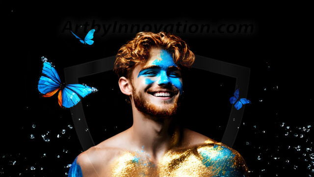 Abstract Male Art Ai Photos of Beautiful Men Enveloped by Colors. AI-generated abstract art featuring beautiful, handsome, sexy, shirtless, men, boys, lads, full of excitement joy and fun, covered in colors, dynamic, interactive, Combining elements of realism with surreal abstract qualities, showcasing the potential of AI in artistic expression.