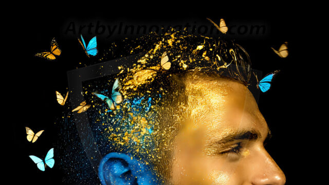 Abstract Male Art Ai Photos of Beautiful Men Enveloped by Colors. AI-generated abstract art featuring beautiful, handsome, sexy, shirtless, men, boys, lads, full of excitement joy and fun, covered in colors, dynamic, interactive, Combining elements of realism with surreal abstract qualities, showcasing the potential of AI in artistic expression.