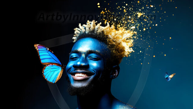 Abstract Male Art Ai Photos of Beautiful Men Enveloped by Colors. AI-generated abstract art featuring beautiful, handsome, sexy, shirtless, men, boys, lads, full of excitement joy and fun, covered in colors, dynamic, interactive, Combining elements of realism with surreal abstract qualities, showcasing the potential of AI in artistic expression.