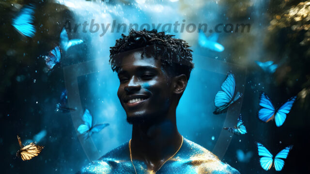 Abstract Male Art Ai Photos of Beautiful Men Enveloped by Colors. AI-generated abstract art featuring beautiful, handsome, sexy, shirtless, men, boys, lads, full of excitement joy and fun, covered in colors, dynamic, interactive, Combining elements of realism with surreal abstract qualities, showcasing the potential of AI in artistic expression.