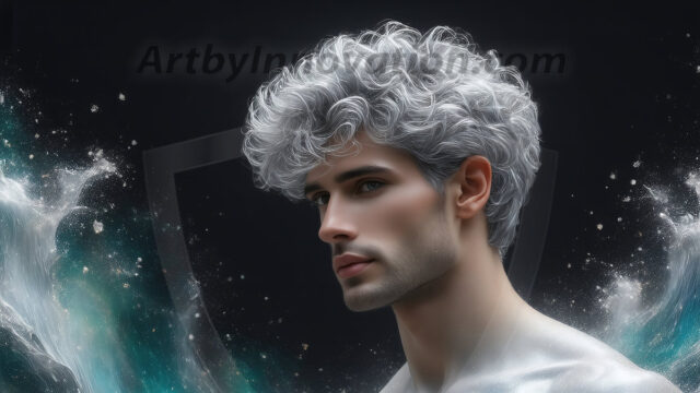 Abstract Male Art Ai Photos of Beautiful Men Enveloped by Colors. AI-generated abstract art featuring beautiful, handsome, sexy, shirtless, men, boys, lads, full of excitement joy and fun, covered in colors, dynamic, interactive, Combining elements of realism with surreal abstract qualities, showcasing the potential of AI in artistic expression.