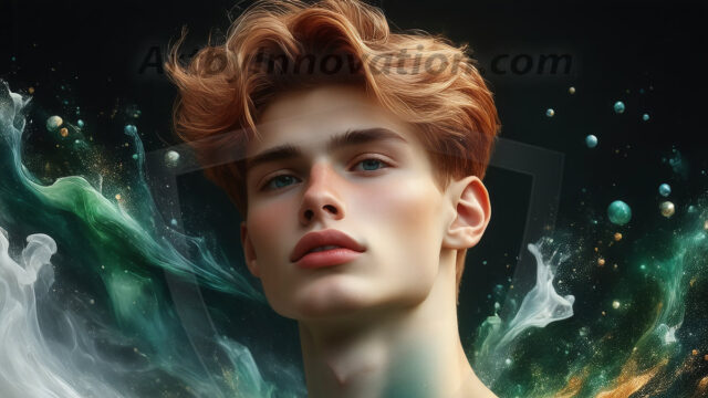 Abstract Male Art Ai Photos of Beautiful Men Enveloped by Colors. AI-generated abstract art featuring beautiful, handsome, sexy, shirtless, men, boys, lads, full of excitement joy and fun, covered in colors, dynamic, interactive, Combining elements of realism with surreal abstract qualities, showcasing the potential of AI in artistic expression.