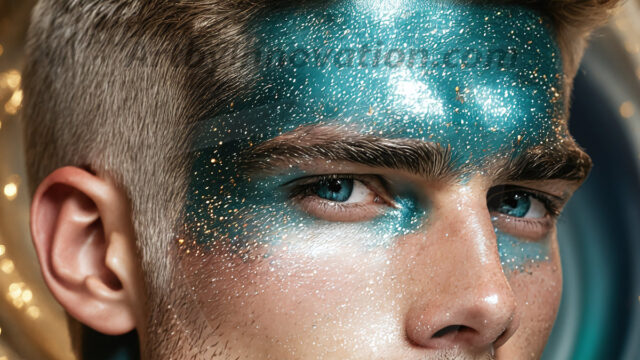 Abstract Male Art Ai Photos of Beautiful Men Enveloped by Colors. AI-generated abstract art featuring beautiful, handsome, sexy, shirtless, men, boys, lads, full of excitement joy and fun, covered in colors, dynamic, interactive, Combining elements of realism with surreal abstract qualities, showcasing the potential of AI in artistic expression.