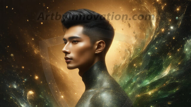 Abstract Male Art Ai Photos of Beautiful Men Enveloped by Colors. AI-generated abstract art featuring beautiful, handsome, sexy, shirtless, men, boys, lads, full of excitement joy and fun, covered in colors, dynamic, interactive, Combining elements of realism with surreal abstract qualities, showcasing the potential of AI in artistic expression.