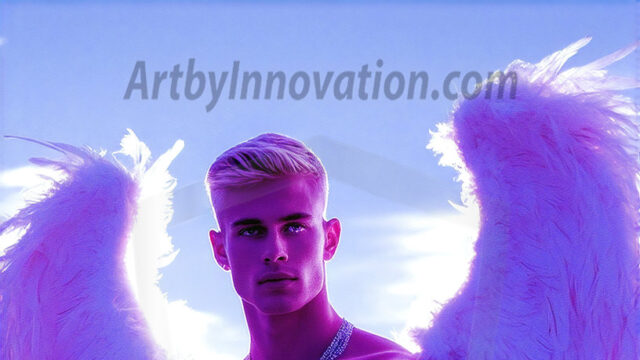 Male Angels of the Holy Divine - The Mighty & The Powerful: AI Fantasy Photos of Handsome Male Angels in Elegant Divine Armor, living in the golden city, with Vibrant Holy Wings. AI generated fantasy photos, of handsome male warrior angels, in divine armor with vibrant holy wings. Wearing ethereal or plate holy armor, and glistening golden gilded jewelry, emphasizing his god-like stature, vibrantly colored. Possessing grand feathered wings, that look like swords, these angel warriors are ready to battle on God's command. With men of all ages, races, and body types. In a city of gold, spiritual wonder city in the heavens, with ornate gold buildings, majestic gold architecture, ethereal cityscapes, and mystical waterfalls.