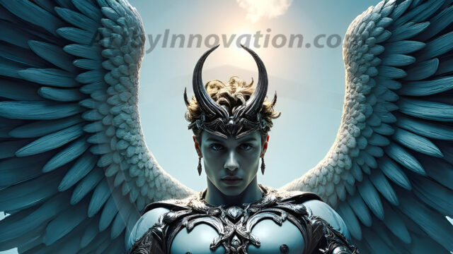 Male Angels of the Holy Divine - The Mighty & The Powerful: AI Fantasy Photos of Handsome Male Angels in Elegant Divine Armor, living in the golden city, with Vibrant Holy Wings. AI generated fantasy photos, of handsome male warrior angels, in divine armor with vibrant holy wings. Wearing ethereal or plate holy armor, and glistening golden gilded jewelry, emphasizing his god-like stature, vibrantly colored. Possessing grand feathered wings, that look like swords, these angel warriors are ready to battle on God's command. With men of all ages, races, and body types. In a city of gold, spiritual wonder city in the heavens, with ornate gold buildings, majestic gold architecture, ethereal cityscapes, and mystical waterfalls.