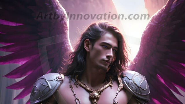 Male Angels of the Holy Divine - The Mighty & The Powerful: AI Fantasy Photos of Handsome Male Angels in Elegant Divine Armor, living in the golden city, with Vibrant Holy Wings. AI generated fantasy photos, of handsome male warrior angels, in divine armor with vibrant holy wings. Wearing ethereal or plate holy armor, and glistening golden gilded jewelry, emphasizing his god-like stature, vibrantly colored. Possessing grand feathered wings, that look like swords, these angel warriors are ready to battle on God's command. With men of all ages, races, and body types. In a city of gold, spiritual wonder city in the heavens, with ornate gold buildings, majestic gold architecture, ethereal cityscapes, and mystical waterfalls.