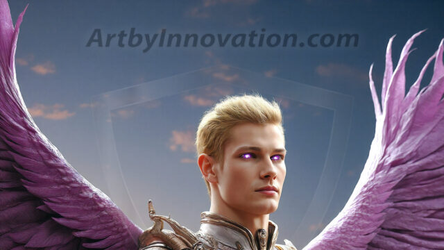 Male Angels of the Holy Divine - The Mighty & The Powerful: AI Fantasy Photos of Handsome Male Angels in Elegant Divine Armor, living in the golden city, with Vibrant Holy Wings. AI generated fantasy photos, of handsome male warrior angels, in divine armor with vibrant holy wings. Wearing ethereal or plate holy armor, and glistening golden gilded jewelry, emphasizing his god-like stature, vibrantly colored. Possessing grand feathered wings, that look like swords, these angel warriors are ready to battle on God's command. With men of all ages, races, and body types. In a city of gold, spiritual wonder city in the heavens, with ornate gold buildings, majestic gold architecture, ethereal cityscapes, and mystical waterfalls.