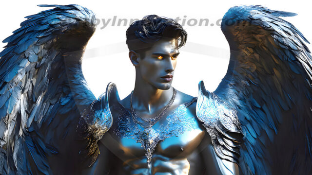 Male Angels of the Holy Divine - The Mighty & The Powerful: AI Fantasy Photos of Handsome Male Angels in Elegant Divine Armor, living in the golden city, with Vibrant Holy Wings. AI generated fantasy photos, of handsome male warrior angels, in divine armor with vibrant holy wings. Wearing ethereal or plate holy armor, and glistening golden gilded jewelry, emphasizing his god-like stature, vibrantly colored. Possessing grand feathered wings, that look like swords, these angel warriors are ready to battle on God's command. With men of all ages, races, and body types. In a city of gold, spiritual wonder city in the heavens, with ornate gold buildings, majestic gold architecture, ethereal cityscapes, and mystical waterfalls.
