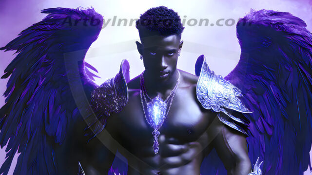 Male Angels of the Holy Divine - The Mighty & The Powerful: AI Fantasy Photos of Handsome Male Angels in Elegant Divine Armor, living in the golden city, with Vibrant Holy Wings. AI generated fantasy photos, of handsome male warrior angels, in divine armor with vibrant holy wings. Wearing ethereal or plate holy armor, and glistening golden gilded jewelry, emphasizing his god-like stature, vibrantly colored. Possessing grand feathered wings, that look like swords, these angel warriors are ready to battle on God's command. With men of all ages, races, and body types. In a city of gold, spiritual wonder city in the heavens, with ornate gold buildings, majestic gold architecture, ethereal cityscapes, and mystical waterfalls.
