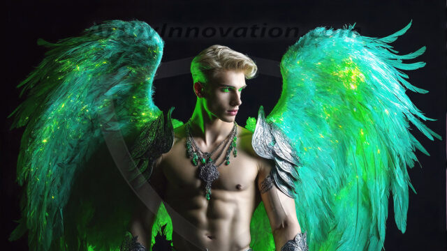 Male Angels of the Holy Divine - The Mighty & The Powerful: AI Fantasy Photos of Handsome Male Angels in Elegant Divine Armor, living in the golden city, with Vibrant Holy Wings. AI generated fantasy photos, of handsome male warrior angels, in divine armor with vibrant holy wings. Wearing ethereal or plate holy armor, and glistening golden gilded jewelry, emphasizing his god-like stature, vibrantly colored. Possessing grand feathered wings, that look like swords, these angel warriors are ready to battle on God's command. With men of all ages, races, and body types. In a city of gold, spiritual wonder city in the heavens, with ornate gold buildings, majestic gold architecture, ethereal cityscapes, and mystical waterfalls.