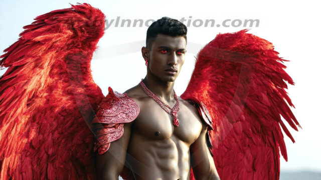 Male Angels of the Holy Divine - The Mighty & The Powerful: AI Fantasy Photos of Handsome Male Angels in Elegant Divine Armor, living in the golden city, with Vibrant Holy Wings. AI generated fantasy photos, of handsome male warrior angels, in divine armor with vibrant holy wings. Wearing ethereal or plate holy armor, and glistening golden gilded jewelry, emphasizing his god-like stature, vibrantly colored. Possessing grand feathered wings, that look like swords, these angel warriors are ready to battle on God's command. With men of all ages, races, and body types. In a city of gold, spiritual wonder city in the heavens, with ornate gold buildings, majestic gold architecture, ethereal cityscapes, and mystical waterfalls.