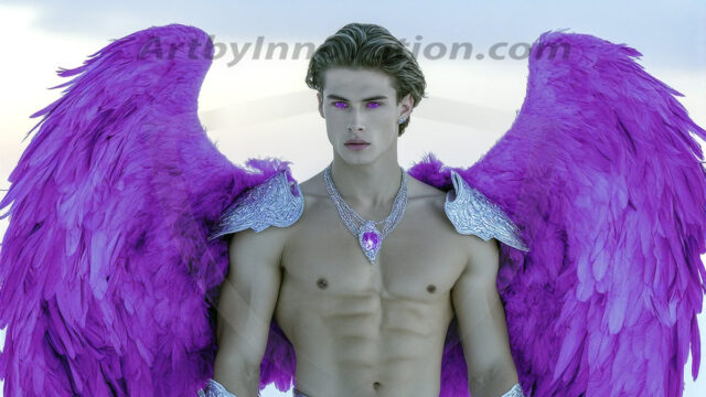 Male Angels of the Holy Divine - The Mighty & The Powerful: AI Fantasy Photos of Handsome Male Angels in Elegant Divine Armor, living in the golden city, with Vibrant Holy Wings. AI generated fantasy photos, of handsome male warrior angels, in divine armor with vibrant holy wings. Wearing ethereal or plate holy armor, and glistening golden gilded jewelry, emphasizing his god-like stature, vibrantly colored. Possessing grand feathered wings, that look like swords, these angel warriors are ready to battle on God's command. With men of all ages, races, and body types. In a city of gold, spiritual wonder city in the heavens, with ornate gold buildings, majestic gold architecture, ethereal cityscapes, and mystical waterfalls.