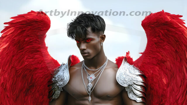 Male Angels of the Holy Divine - The Mighty & The Powerful: AI Fantasy Photos of Handsome Male Angels in Elegant Divine Armor, living in the golden city, with Vibrant Holy Wings. AI generated fantasy photos, of handsome male warrior angels, in divine armor with vibrant holy wings. Wearing ethereal or plate holy armor, and glistening golden gilded jewelry, emphasizing his god-like stature, vibrantly colored. Possessing grand feathered wings, that look like swords, these angel warriors are ready to battle on God's command. With men of all ages, races, and body types. In a city of gold, spiritual wonder city in the heavens, with ornate gold buildings, majestic gold architecture, ethereal cityscapes, and mystical waterfalls.