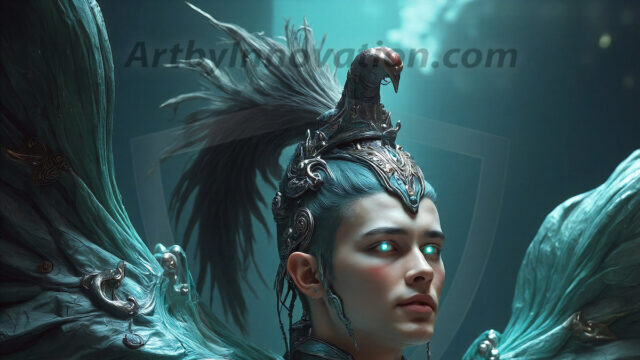 Male Angels of the Holy Divine - The Young & The Beautiful: AI Fantasy Photos of Handsome Male Angels in Elegant Divine Armor, living in the golden city, with Vibrant Holy Wings. AI generated fantasy photos, of handsome male warrior angels, in divine armor with vibrant holy wings. Wearing ethereal or plate holy armor, and glistening golden gilded jewelry, emphasizing his god-like stature, vibrantly colored. Possessing grand feathered wings, that look like swords, these angel warriors are ready to battle on God's command. With men of all ages, races, and body types. In a city of gold, spiritual wonder city in the heavens, with ornate gold buildings, majestic gold architecture, ethereal cityscapes, and mystical waterfalls.