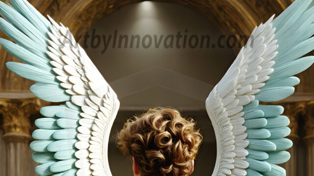 Male Angels of the Holy Divine - The Young & The Beautiful: AI Fantasy Photos of Handsome Male Angels in Elegant Divine Armor, living in the golden city, with Vibrant Holy Wings. AI generated fantasy photos, of handsome male warrior angels, in divine armor with vibrant holy wings. Wearing ethereal or plate holy armor, and glistening golden gilded jewelry, emphasizing his god-like stature, vibrantly colored. Possessing grand feathered wings, that look like swords, these angel warriors are ready to battle on God's command. With men of all ages, races, and body types. In a city of gold, spiritual wonder city in the heavens, with ornate gold buildings, majestic gold architecture, ethereal cityscapes, and mystical waterfalls.