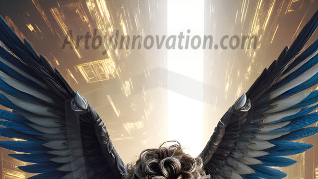 Male Angels of the Holy Divine - The Young & The Beautiful: AI Fantasy Photos of Handsome Male Angels in Elegant Divine Armor, living in the golden city, with Vibrant Holy Wings. AI generated fantasy photos, of handsome male warrior angels, in divine armor with vibrant holy wings. Wearing ethereal or plate holy armor, and glistening golden gilded jewelry, emphasizing his god-like stature, vibrantly colored. Possessing grand feathered wings, that look like swords, these angel warriors are ready to battle on God's command. With men of all ages, races, and body types. In a city of gold, spiritual wonder city in the heavens, with ornate gold buildings, majestic gold architecture, ethereal cityscapes, and mystical waterfalls.