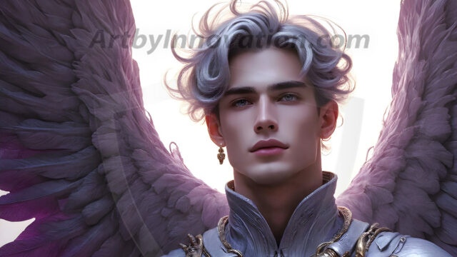 Male Angels of the Holy Divine - The Young & The Beautiful: AI Fantasy Photos of Handsome Male Angels in Elegant Divine Armor, living in the golden city, with Vibrant Holy Wings. AI generated fantasy photos, of handsome male warrior angels, in divine armor with vibrant holy wings. Wearing ethereal or plate holy armor, and glistening golden gilded jewelry, emphasizing his god-like stature, vibrantly colored. Possessing grand feathered wings, that look like swords, these angel warriors are ready to battle on God's command. With men of all ages, races, and body types. In a city of gold, spiritual wonder city in the heavens, with ornate gold buildings, majestic gold architecture, ethereal cityscapes, and mystical waterfalls.