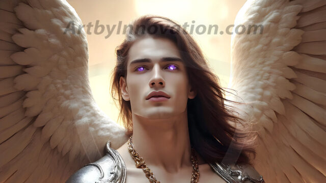 Male Angels of the Holy Divine - The Young & The Beautiful: AI Fantasy Photos of Handsome Male Angels in Elegant Divine Armor, living in the golden city, with Vibrant Holy Wings. AI generated fantasy photos, of handsome male warrior angels, in divine armor with vibrant holy wings. Wearing ethereal or plate holy armor, and glistening golden gilded jewelry, emphasizing his god-like stature, vibrantly colored. Possessing grand feathered wings, that look like swords, these angel warriors are ready to battle on God's command. With men of all ages, races, and body types. In a city of gold, spiritual wonder city in the heavens, with ornate gold buildings, majestic gold architecture, ethereal cityscapes, and mystical waterfalls.