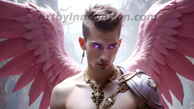 Male Angels of the Holy Divine - The Young & The Beautiful: AI Fantasy Photos of Handsome Male Angels in Elegant Divine Armor, living in the golden city, with Vibrant Holy Wings. AI generated fantasy photos, of handsome male warrior angels, in divine armor with vibrant holy wings. Wearing ethereal or plate holy armor, and glistening golden gilded jewelry, emphasizing his god-like stature, vibrantly colored. Possessing grand feathered wings, that look like swords, these angel warriors are ready to battle on God's command. With men of all ages, races, and body types. In a city of gold, spiritual wonder city in the heavens, with ornate gold buildings, majestic gold architecture, ethereal cityscapes, and mystical waterfalls.