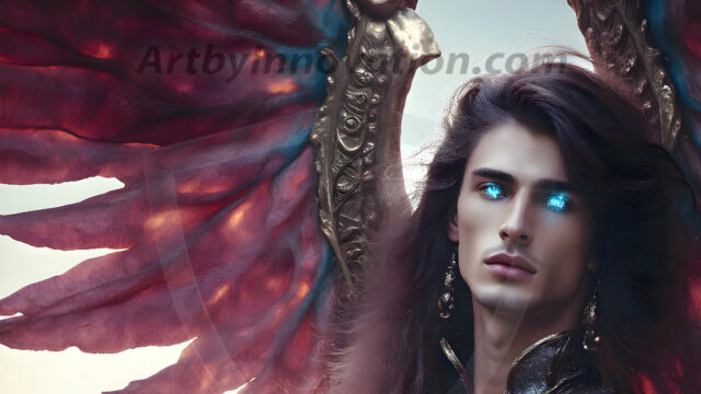 Male Angels of the Holy Divine - The Young & The Beautiful: AI Fantasy Photos of Handsome Male Angels in Elegant Divine Armor, living in the golden city, with Vibrant Holy Wings. AI generated fantasy photos, of handsome male warrior angels, in divine armor with vibrant holy wings. Wearing ethereal or plate holy armor, and glistening golden gilded jewelry, emphasizing his god-like stature, vibrantly colored. Possessing grand feathered wings, that look like swords, these angel warriors are ready to battle on God's command. With men of all ages, races, and body types. In a city of gold, spiritual wonder city in the heavens, with ornate gold buildings, majestic gold architecture, ethereal cityscapes, and mystical waterfalls.