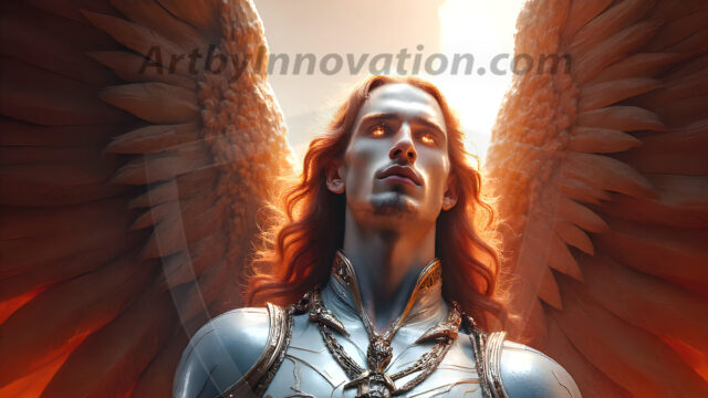 Male Angels of the Holy Divine - The Young & The Beautiful: AI Fantasy Photos of Handsome Male Angels in Elegant Divine Armor, living in the golden city, with Vibrant Holy Wings. AI generated fantasy photos, of handsome male warrior angels, in divine armor with vibrant holy wings. Wearing ethereal or plate holy armor, and glistening golden gilded jewelry, emphasizing his god-like stature, vibrantly colored. Possessing grand feathered wings, that look like swords, these angel warriors are ready to battle on God's command. With men of all ages, races, and body types. In a city of gold, spiritual wonder city in the heavens, with ornate gold buildings, majestic gold architecture, ethereal cityscapes, and mystical waterfalls.