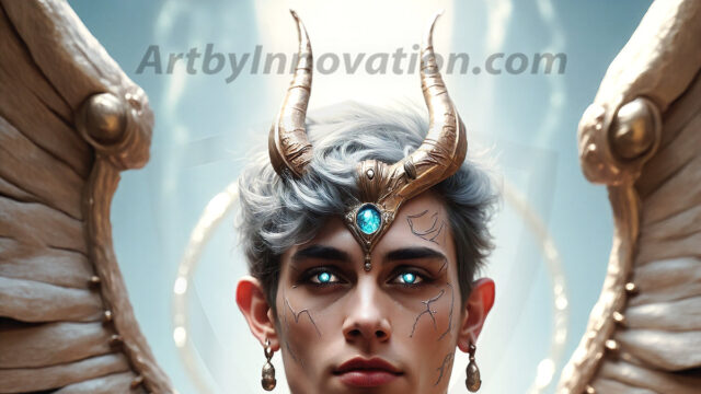 Male Angels of the Holy Divine - The Young & The Beautiful: AI Fantasy Photos of Handsome Male Angels in Elegant Divine Armor, living in the golden city, with Vibrant Holy Wings. AI generated fantasy photos, of handsome male warrior angels, in divine armor with vibrant holy wings. Wearing ethereal or plate holy armor, and glistening golden gilded jewelry, emphasizing his god-like stature, vibrantly colored. Possessing grand feathered wings, that look like swords, these angel warriors are ready to battle on God's command. With men of all ages, races, and body types. In a city of gold, spiritual wonder city in the heavens, with ornate gold buildings, majestic gold architecture, ethereal cityscapes, and mystical waterfalls.