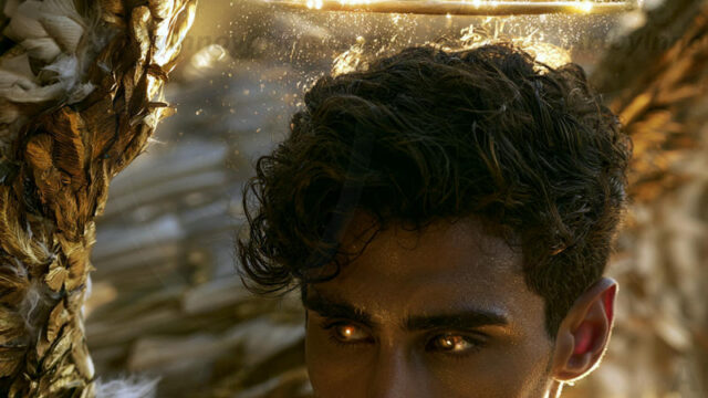 God's most radiant warriors. This AI-generated golden angel collection features stunningly handsome male angels with enormous golden feathered wings, bathed in golden radiant light rays and divine halo lighting. Set against backdrops ranging from chaotic battlefields to celestial heavenly realms, each golden angel radiates a divine beauty that is both commanding and breathtaking. Created using AI, edited in Photoshop, by © Jeff Dupler | Art by Innovation | https://www.artbyinnovation.com