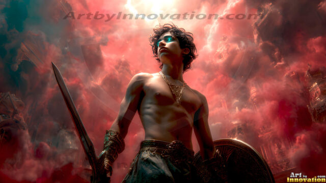 Every warrior must earn their wings. This AI-generated collection captures the breathtaking journey of young men becoming angels — handsome, beautiful youths in epic battles and trials, their newly earned wings emerging in radiant color as they prove their worth to the heavens. Each image tells a story of courage, sacrifice, and divine transformation. Created using AI, edited in Photoshop, by © Jeff Dupler | Art by Innovation | https://www.artbyinnovation.com