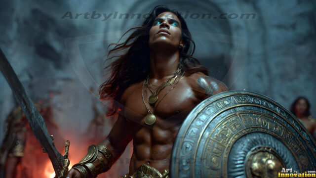 Every warrior must earn their wings. This AI-generated collection captures the breathtaking journey of young men becoming angels — handsome, beautiful youths in epic battles and trials, their newly earned wings emerging in radiant color as they prove their worth to the heavens. Each image tells a story of courage, sacrifice, and divine transformation. Created using AI, edited in Photoshop, by © Jeff Dupler | Art by Innovation | https://www.artbyinnovation.com