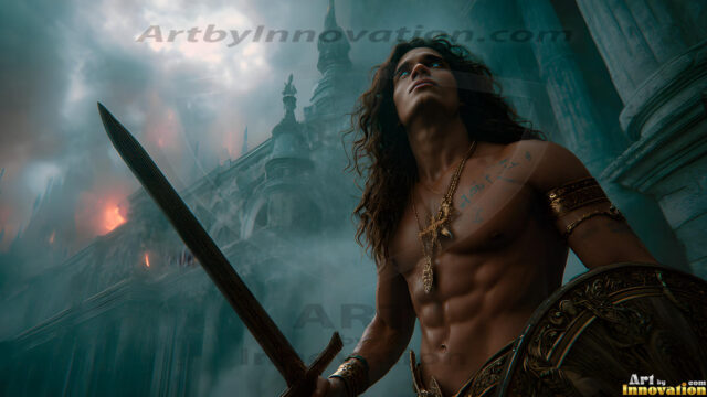 Every warrior must earn their wings. This AI-generated collection captures the breathtaking journey of young men becoming angels — handsome, beautiful youths in epic battles and trials, their newly earned wings emerging in radiant color as they prove their worth to the heavens. Each image tells a story of courage, sacrifice, and divine transformation. Created using AI, edited in Photoshop, by © Jeff Dupler | Art by Innovation | https://www.artbyinnovation.com