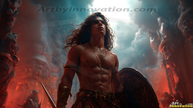 Every warrior must earn their wings. This AI-generated collection captures the breathtaking journey of young men becoming angels — handsome, beautiful youths in epic battles and trials, their newly earned wings emerging in radiant color as they prove their worth to the heavens. Each image tells a story of courage, sacrifice, and divine transformation. Created using AI, edited in Photoshop, by © Jeff Dupler | Art by Innovation | https://www.artbyinnovation.com