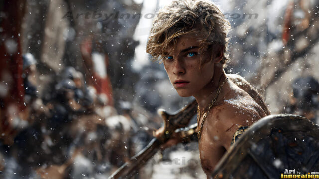 Every warrior must earn their wings. This AI-generated collection captures the breathtaking journey of young men becoming angels — handsome, beautiful youths in epic battles and trials, their newly earned wings emerging in radiant color as they prove their worth to the heavens. Each image tells a story of courage, sacrifice, and divine transformation. Created using AI, edited in Photoshop, by © Jeff Dupler | Art by Innovation | https://www.artbyinnovation.com