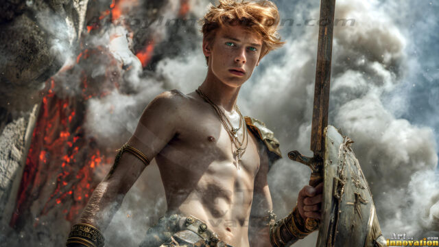 Every warrior must earn their wings. This AI-generated collection captures the breathtaking journey of young men becoming angels — handsome, beautiful youths in epic battles and trials, their newly earned wings emerging in radiant color as they prove their worth to the heavens. Each image tells a story of courage, sacrifice, and divine transformation. Created using AI, edited in Photoshop, by © Jeff Dupler | Art by Innovation | https://www.artbyinnovation.com