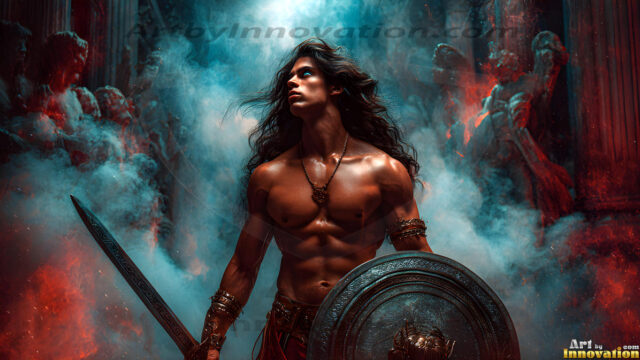 Every warrior must earn their wings. This AI-generated collection captures the breathtaking journey of young men becoming angels — handsome, beautiful youths in epic battles and trials, their newly earned wings emerging in radiant color as they prove their worth to the heavens. Each image tells a story of courage, sacrifice, and divine transformation. Created using AI, edited in Photoshop, by © Jeff Dupler | Art by Innovation | https://www.artbyinnovation.com