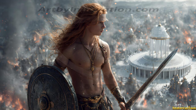 Every warrior must earn their wings. This AI-generated collection captures the breathtaking journey of young men becoming angels — handsome, beautiful youths in epic battles and trials, their newly earned wings emerging in radiant color as they prove their worth to the heavens. Each image tells a story of courage, sacrifice, and divine transformation. Created using AI, edited in Photoshop, by © Jeff Dupler | Art by Innovation | https://www.artbyinnovation.com