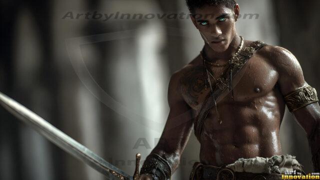 Every warrior must earn their wings. This AI-generated collection captures the breathtaking journey of young men becoming angels — handsome, beautiful youths in epic battles and trials, their newly earned wings emerging in radiant color as they prove their worth to the heavens. Each image tells a story of courage, sacrifice, and divine transformation. Created using AI, edited in Photoshop, by © Jeff Dupler | Art by Innovation | https://www.artbyinnovation.com