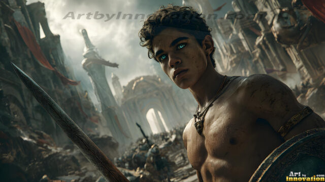 Every warrior must earn their wings. This AI-generated collection captures the breathtaking journey of young men becoming angels — handsome, beautiful youths in epic battles and trials, their newly earned wings emerging in radiant color as they prove their worth to the heavens. Each image tells a story of courage, sacrifice, and divine transformation. Created using AI, edited in Photoshop, by © Jeff Dupler | Art by Innovation | https://www.artbyinnovation.com