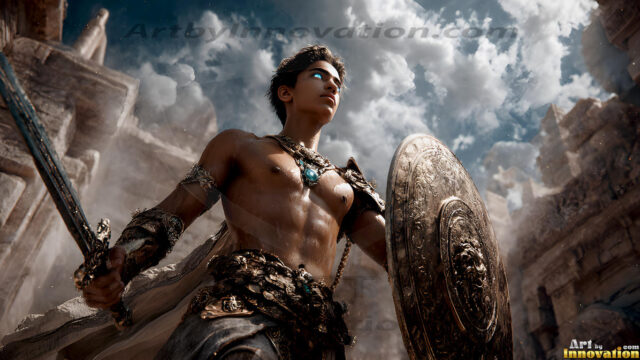 Every warrior must earn their wings. This AI-generated collection captures the breathtaking journey of young men becoming angels — handsome, beautiful youths in epic battles and trials, their newly earned wings emerging in radiant color as they prove their worth to the heavens. Each image tells a story of courage, sacrifice, and divine transformation. Created using AI, edited in Photoshop, by © Jeff Dupler | Art by Innovation | https://www.artbyinnovation.com
