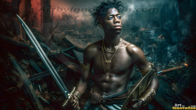 Every warrior must earn their wings. This AI-generated collection captures the breathtaking journey of young men becoming angels — handsome, beautiful youths in epic battles and trials, their newly earned wings emerging in radiant color as they prove their worth to the heavens. Each image tells a story of courage, sacrifice, and divine transformation. Created using AI, edited in Photoshop, by © Jeff Dupler | Art by Innovation | https://www.artbyinnovation.com