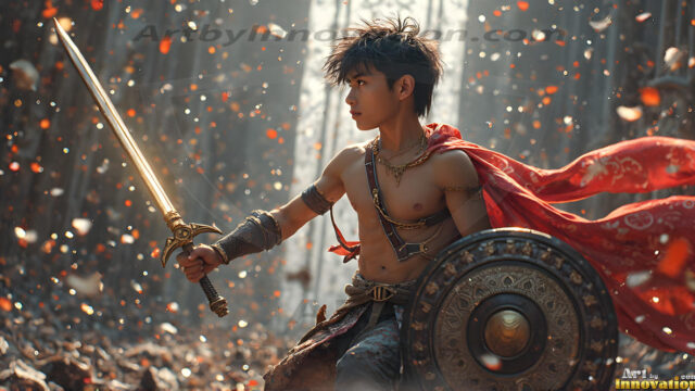 Every warrior must earn their wings. This AI-generated collection captures the breathtaking journey of young men becoming angels — handsome, beautiful youths in epic battles and trials, their newly earned wings emerging in radiant color as they prove their worth to the heavens. Each image tells a story of courage, sacrifice, and divine transformation. Created using AI, edited in Photoshop, by © Jeff Dupler | Art by Innovation | https://www.artbyinnovation.com