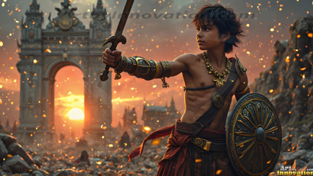 Every warrior must earn their wings. This AI-generated collection captures the breathtaking journey of young men becoming angels — handsome, beautiful youths in epic battles and trials, their newly earned wings emerging in radiant color as they prove their worth to the heavens. Each image tells a story of courage, sacrifice, and divine transformation. Created using AI, edited in Photoshop, by © Jeff Dupler | Art by Innovation | https://www.artbyinnovation.com