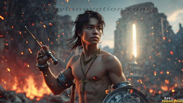 Every warrior must earn their wings. This AI-generated collection captures the breathtaking journey of young men becoming angels — handsome, beautiful youths in epic battles and trials, their newly earned wings emerging in radiant color as they prove their worth to the heavens. Each image tells a story of courage, sacrifice, and divine transformation. Created using AI, edited in Photoshop, by © Jeff Dupler | Art by Innovation | https://www.artbyinnovation.com