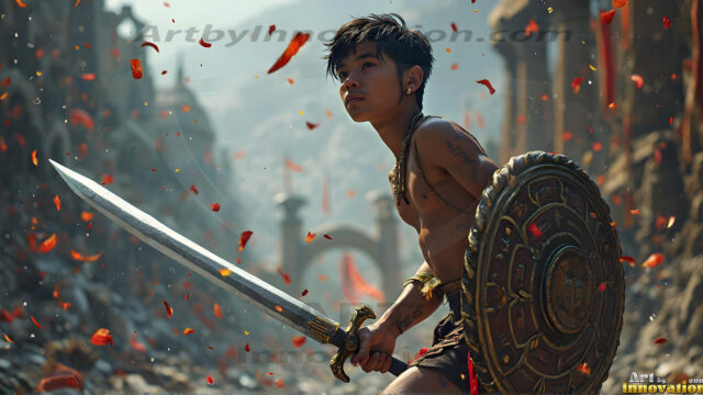 Every warrior must earn their wings. This AI-generated collection captures the breathtaking journey of young men becoming angels — handsome, beautiful youths in epic battles and trials, their newly earned wings emerging in radiant color as they prove their worth to the heavens. Each image tells a story of courage, sacrifice, and divine transformation. Created using AI, edited in Photoshop, by © Jeff Dupler | Art by Innovation | https://www.artbyinnovation.com